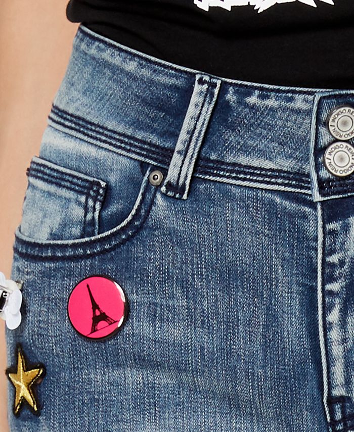 Indigo rein embroidered jeans new arrivals
