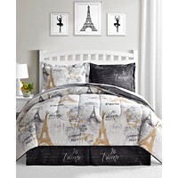 8-Piece Paris Gold Reversible Comforter Set (Twin) only .96: eDeal Info