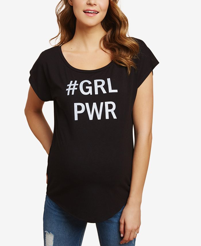 Jessica Simpson #GRL Power™ Maternity Graphic T-Shirt & Reviews ...