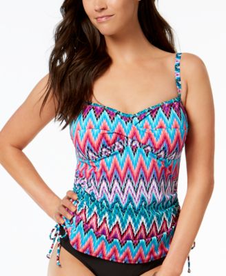 underwire ruched tankini