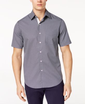 Tasso Elba - Men's Short-Sleeve Bending-Print Shirt, Created for Macy's