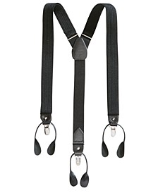 Men's Herringbone Convertible Suspenders, Created for Macy's