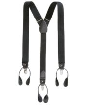 Clogger Button-On Suspenders - Black