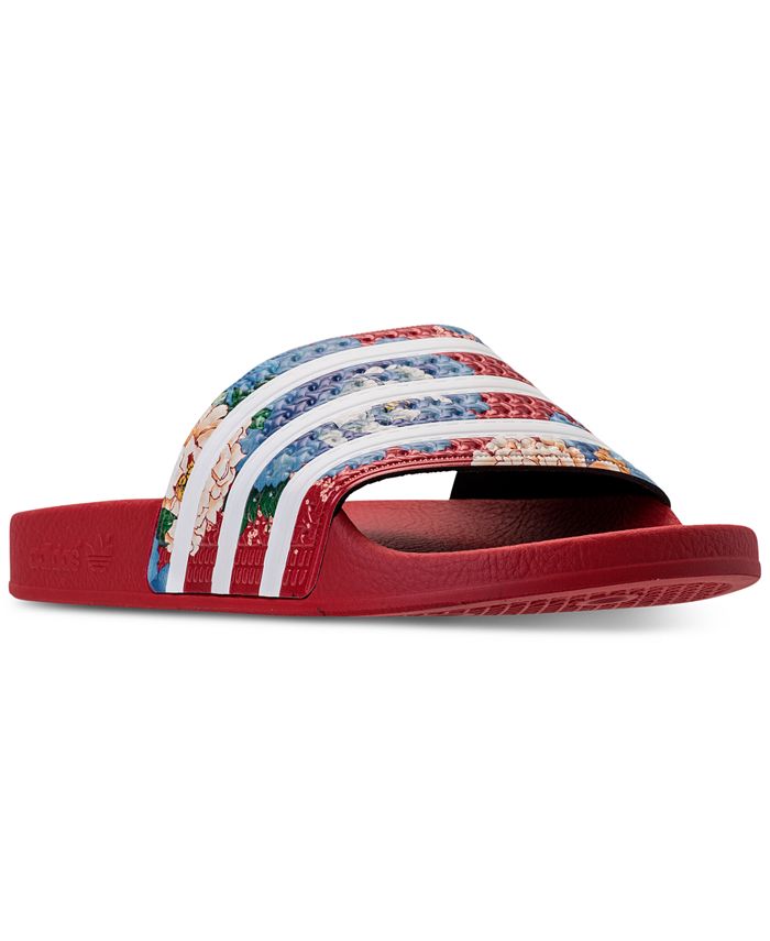 adidas Women's Adilette Slide Sandals from Finish Line Macy's