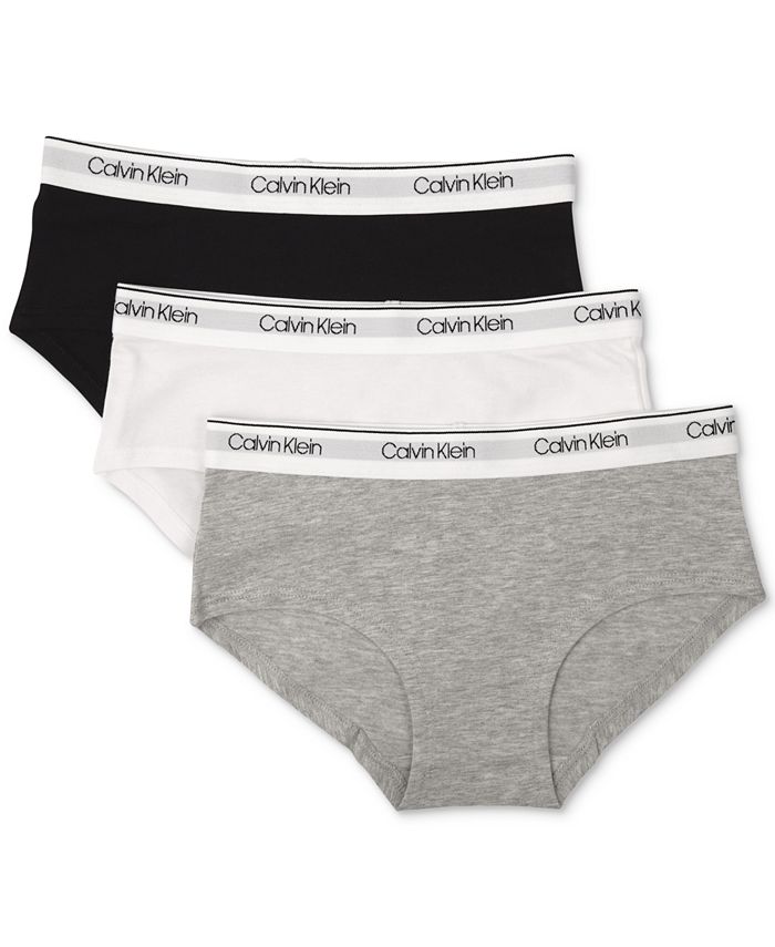Calvin Klein 3-Pk. Hipster Underwear, Little & Big Girls - Macy\'s