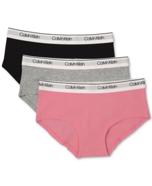 image of Calvin Klein 3-Pk. Hipster Underwear, Little & Big Girls