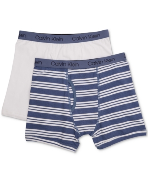 Calvin Klein 2-Pk Cotton Boxer Briefs Little & Big Boys