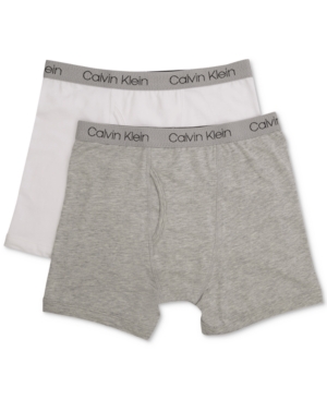 Calvin Klein 2-Pk Cotton Boxer Briefs Little & Big Boys