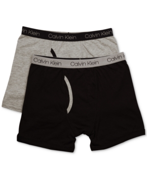 Calvin Klein 2-Pk Cotton Boxer Briefs Little & Big Boys