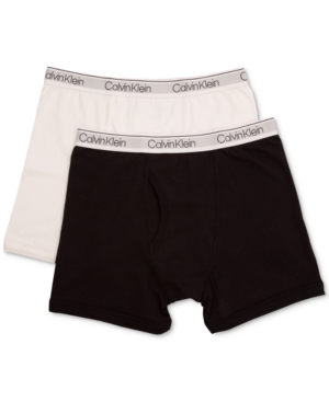 Calvin Klein 2-Pk Cotton Boxer Briefs Little & Big Boys