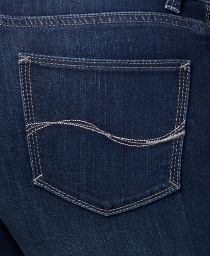 Lee Platinum Petite Button-Hem Capri Jeans - Macy's