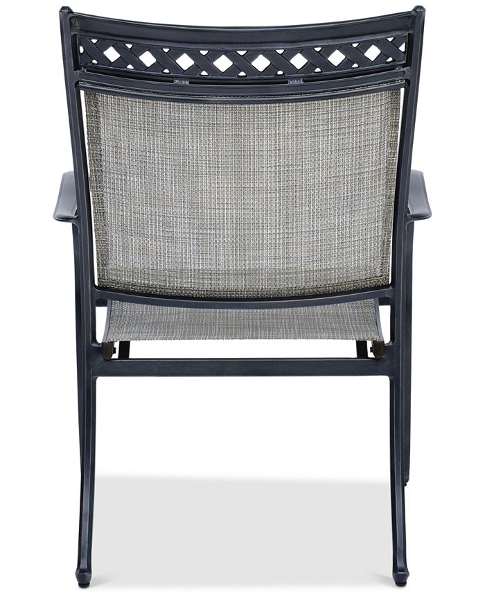 Agio Set of 4 Vintage II Outdoor Sling Dining Chairs, Created for Macy's Macy's