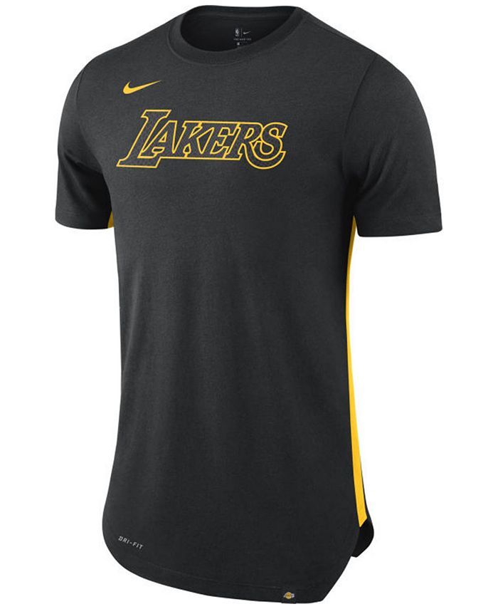 Nike Men's Los Angeles Lakers Alternate Hem Short Sleeve T-Shirt - Macy's