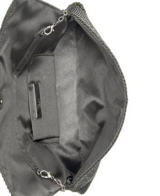 Hether Shiny Mesh Clutch, Exclusively at Macy's