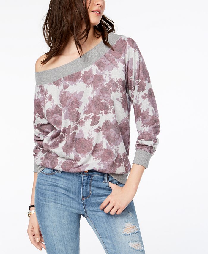 One shoulder hoodie clearance