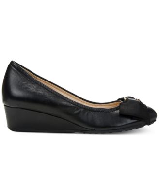 cole haan tali bow wedge