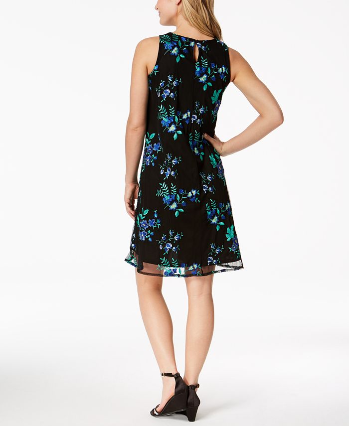 Charter Club Embroidered Swing Dress, Created for Macy's - Macy's