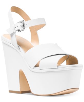 Michael Kors Divia Wedge Sandals - Macy's