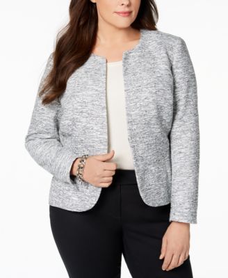 plus size tweed jacket