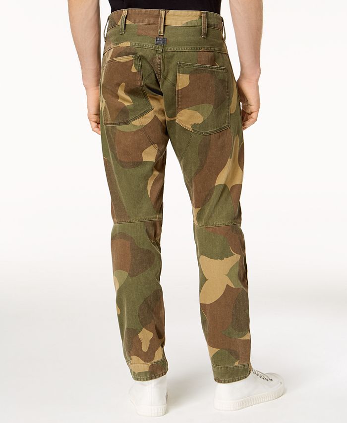 G-Star Raw Men's 5620 3D Tapered-Fit Camouflage Jeans - Macy's