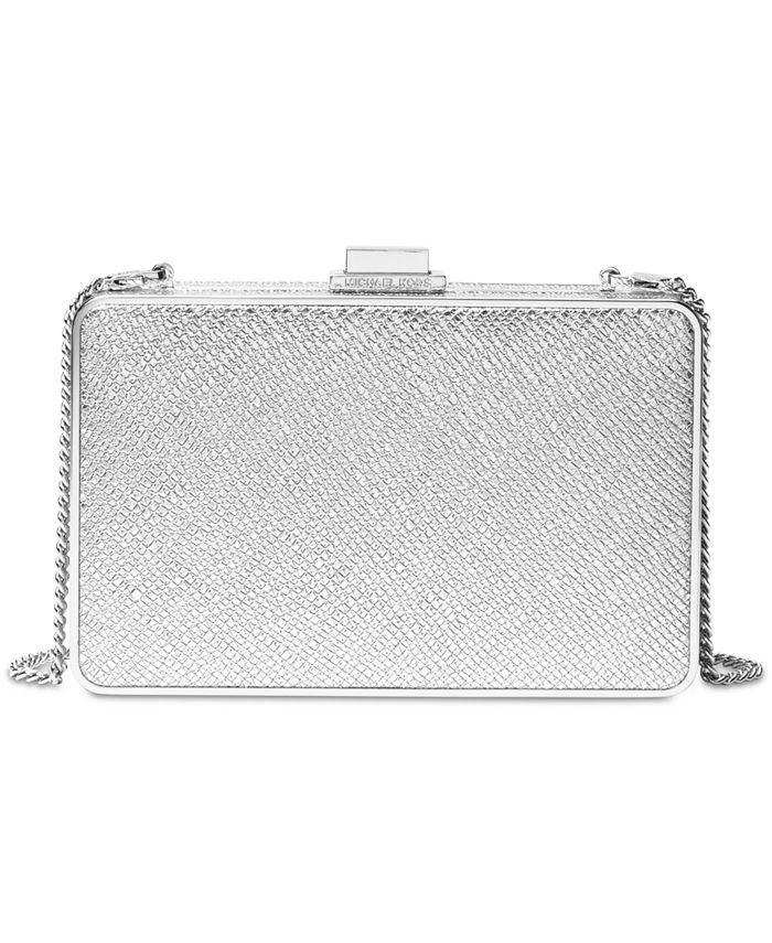 Michael Kors Pearlized Small Heart Box Clutch - Macy's