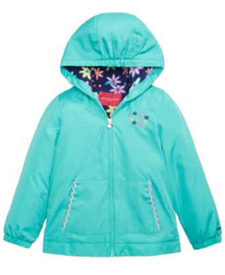 London Fog - Floral-Lined Jacket, Little Girl