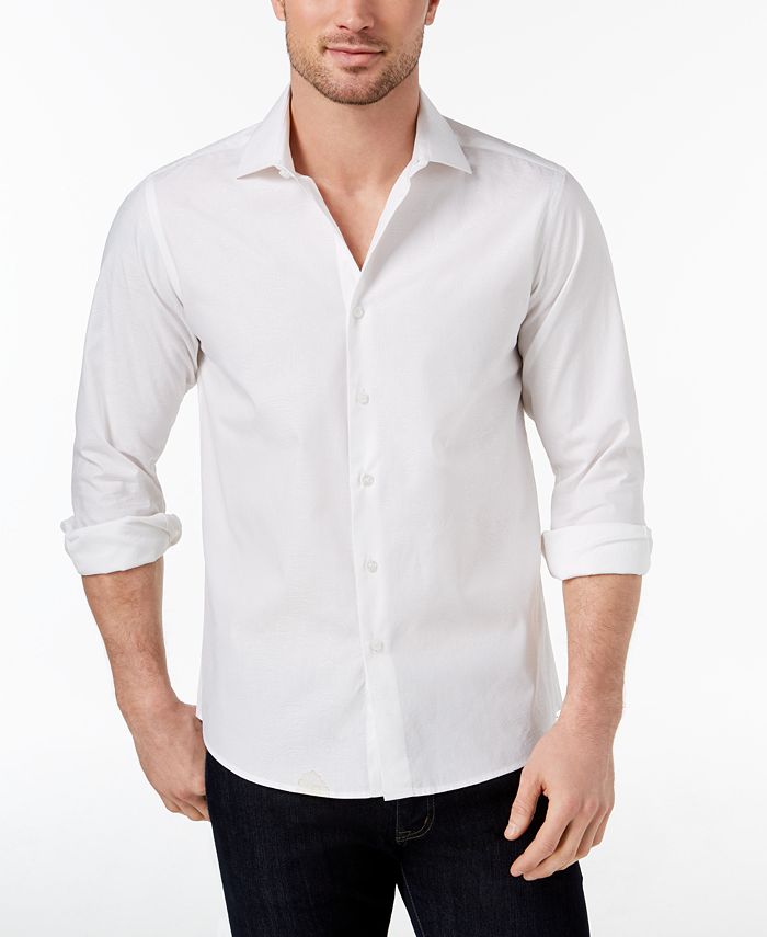 Tallia Men's Modern-Fit White Tonal Paisley Print Dress Shirt - Macy's
