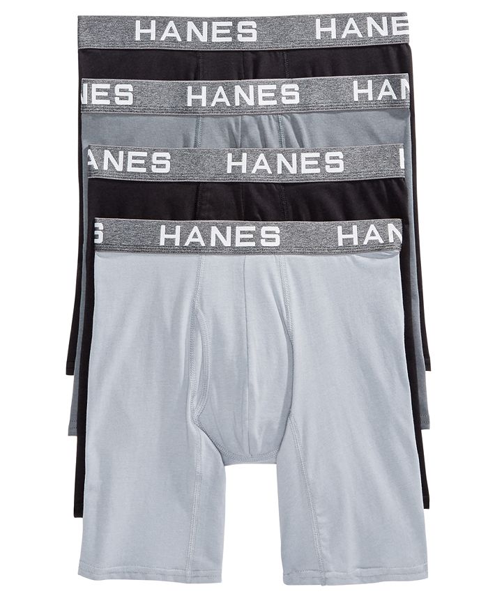 Hanes Platinum Boxer Briefs 4-Pack, Comfort Flex Fit