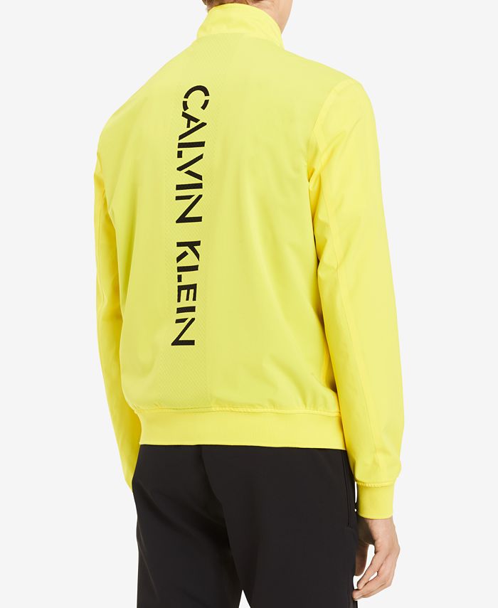 Calvin Klein Men's Logo-Print Track Jacket - Macy's