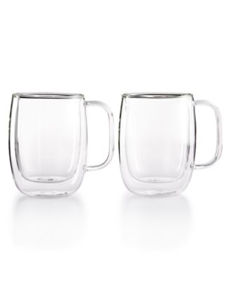 J.A. Henckels - Sorrento Double Wall Coffee Mugs, Set of 2