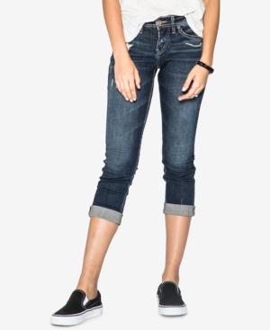 image of Silver Jeans Co. Suki Mid Rise Curvy Capri