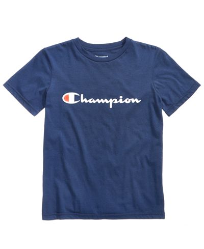 Champion Heritage Logo-Print T-Shirt, Big Boys - Shirts & Tees - Kids ...