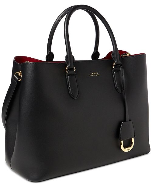 Lauren Ralph Lauren Dryden Marcy Leather Tote & Reviews Handbags