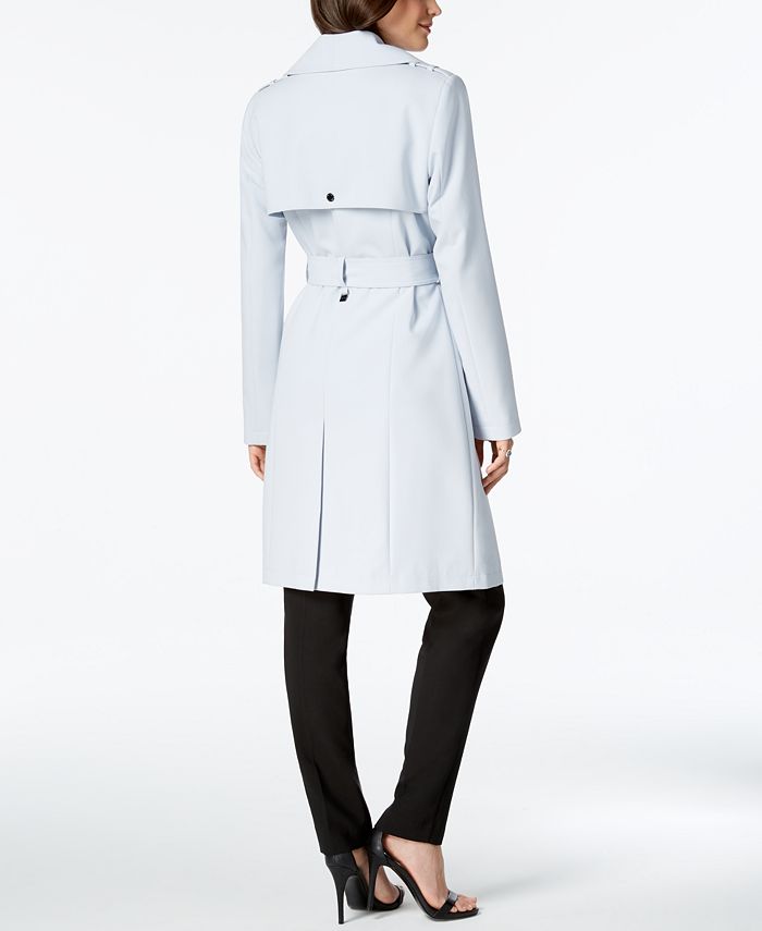 Calvin Klein Wing-Collar Trench Coat - Macy's
