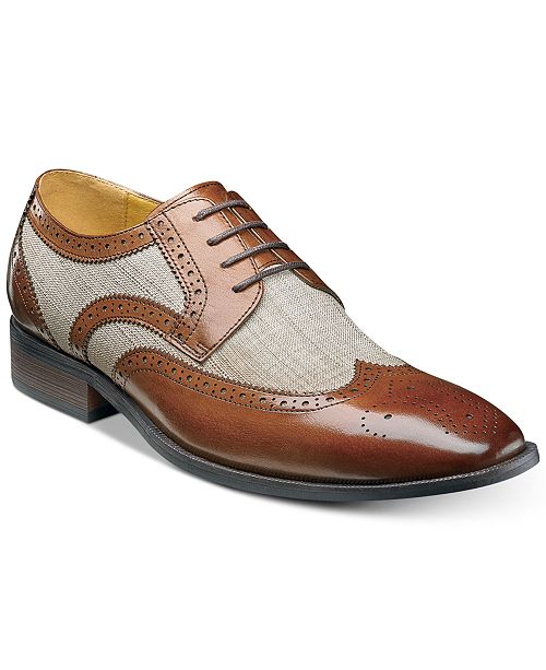 stacy adams men's kemper wingtip oxfords