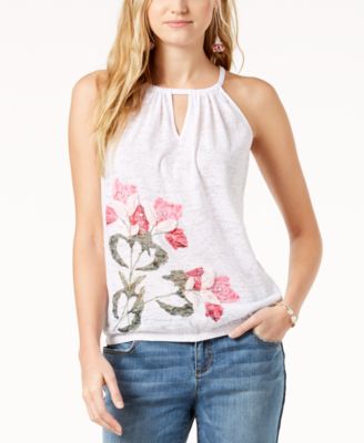 macy's inc sleeveless tops