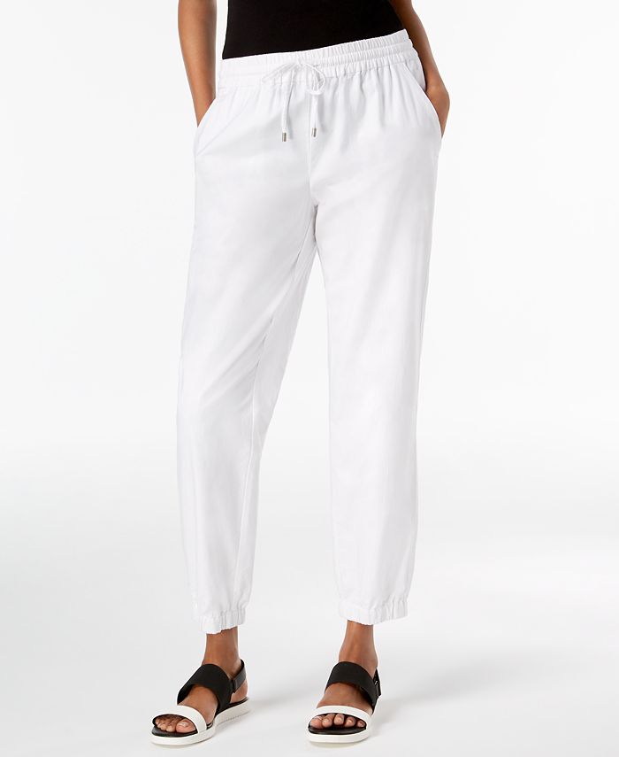 Eileen Fisher Organic Cotton Tapered Pants, Created for Macy's - Macy's