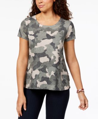 Style & Co Printed T-Shirt, Created For Macy's - Macy's