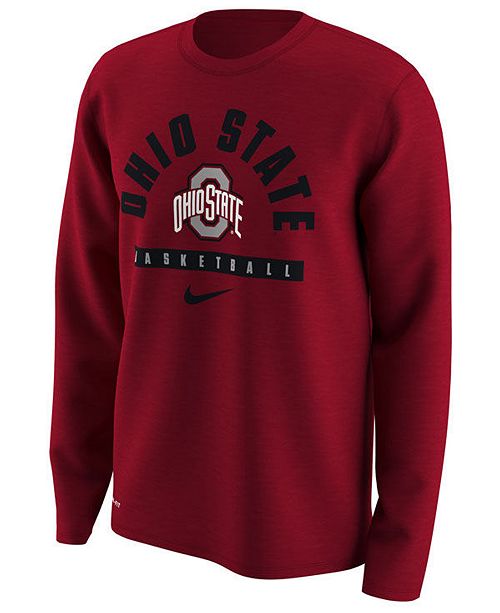 Nike Men S Ohio State Buckeyes Basketball Legend Long Sleeve T