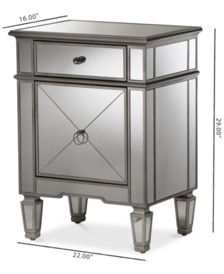 Claudia Mirrored Nightstand
