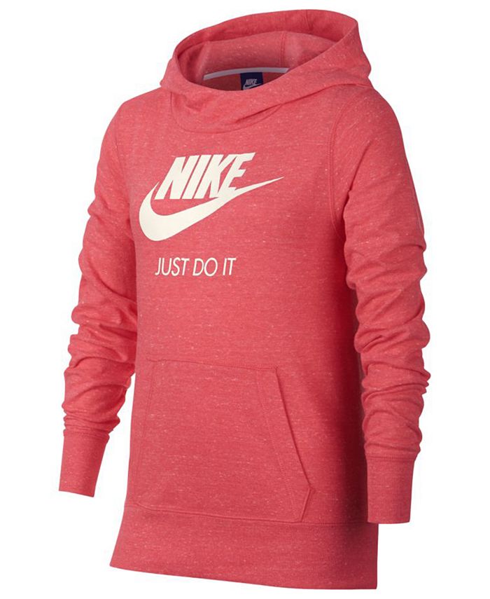 Nike Sportswear Logo-Print Hoodie, Big Girls & Reviews - Sweaters ...