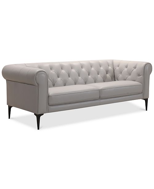 Furniture Closeout Remina 84 Leather Sofa Created For Macy S
