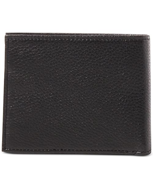 Polo Ralph Lauren Men's Wallet, Pebbled Passcase - All Accessories ...