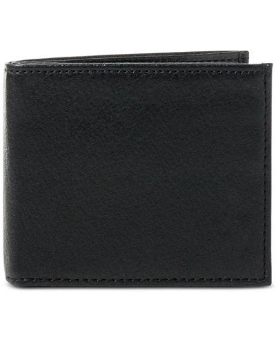 Polo Ralph Lauren Men&#39;s Wallet, Pebbled Bifold Wallet - All Accessories - Men - Macy&#39;s