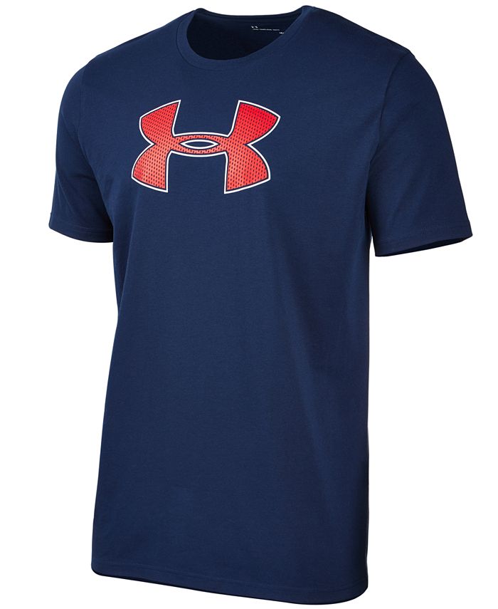 Under Armour Men's Charged Cotton® Big Logo T-Shirt - Macy's