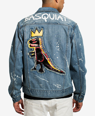 jacket basquiat sean john denim jean macy michel pez created jackets mens macys main essence clothing