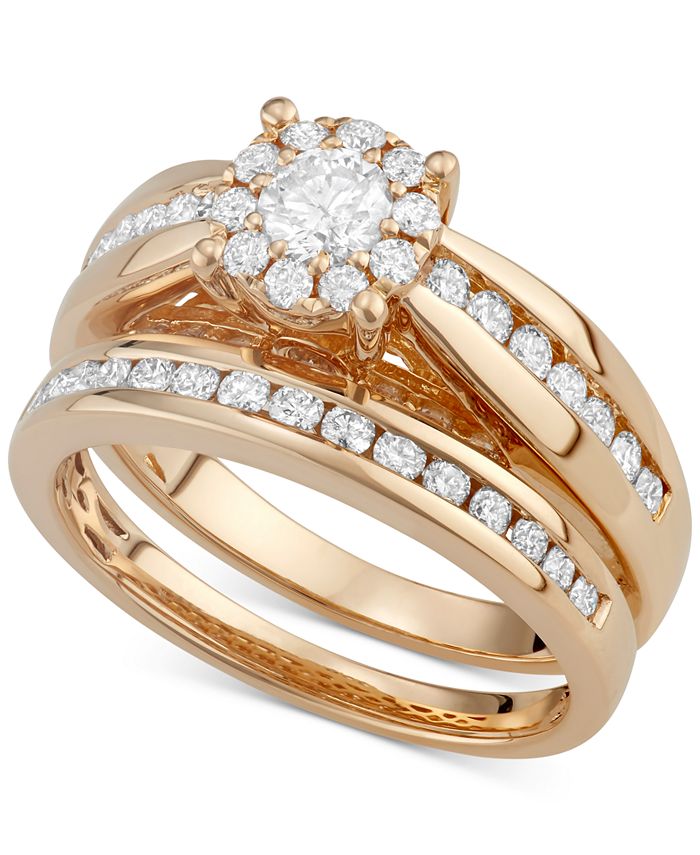 Macy's Diamond Ring Set in 14k Gold (1-1/3 ct. t.w.) - Macy's