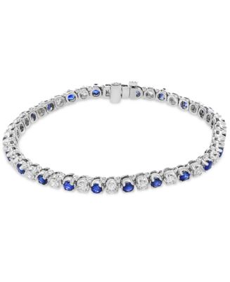 EFFY Collection EFFY® Sapphire (3 ct. t.w.) & Diamond (2-1/6 ct. t.w ...