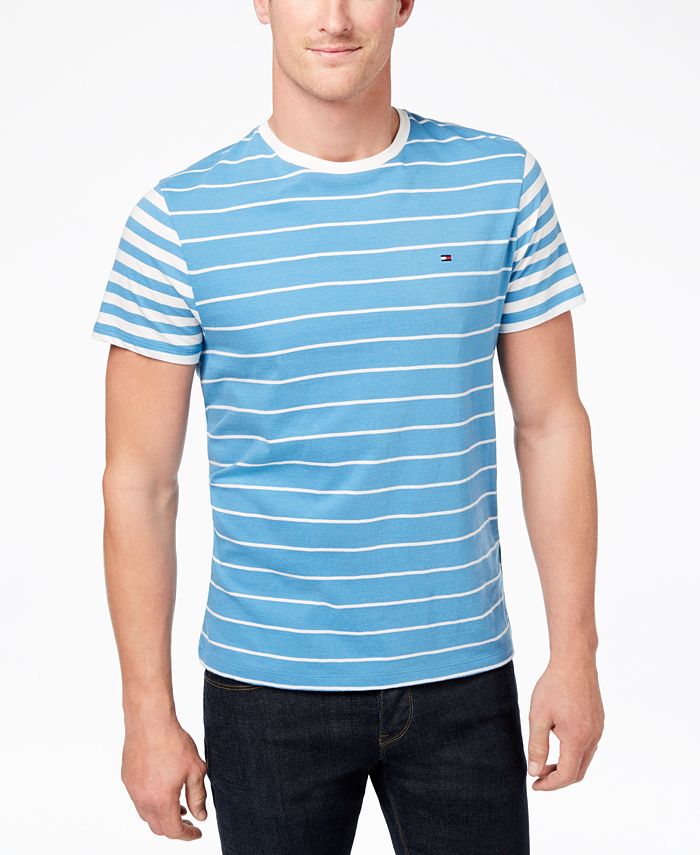 Tommy Hilfiger Men's Suffolk Colorblocked Stripe T-Shirt, Created for ...
