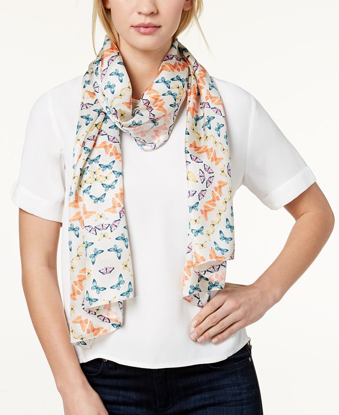 Echo Ditzy Butterfly Silk Scarf Macy's